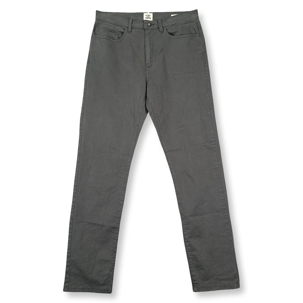 Flint & Tinder 365 5-Pocket Pant Men's 31x32 Charcoal Tapered Stretch Huckberry